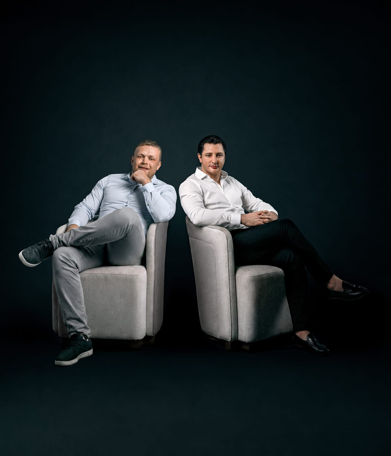 Lucetic's founders in a studio portrait