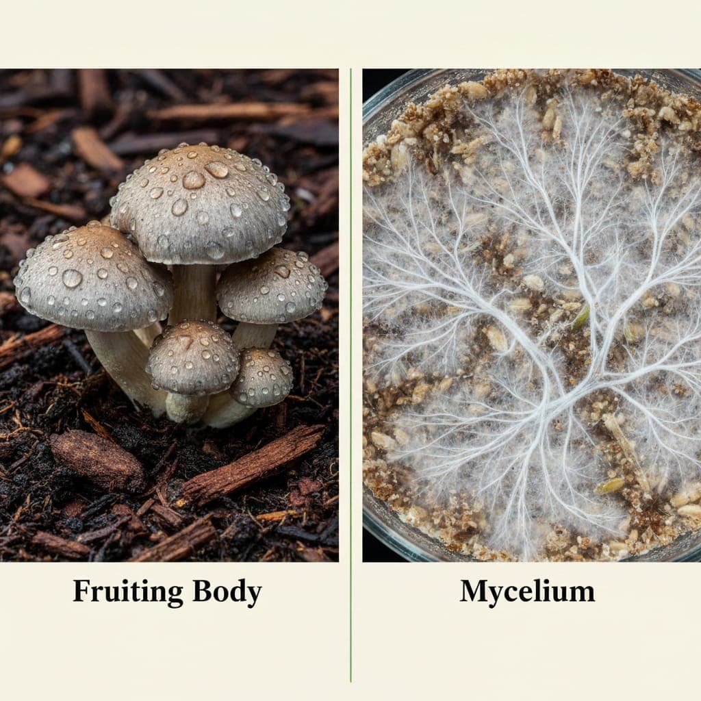 Fruiting Body vs Mycelium: What's the Difference in Functional Mushroom Extracts?